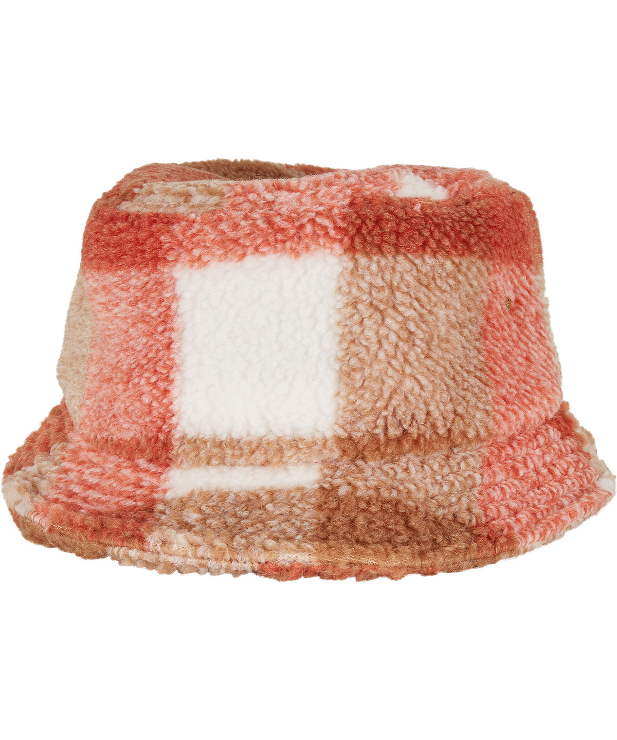 Personalised Hats - Multicolour Flexfit by Yupoong Sherpa check bucket hat (5003SC)