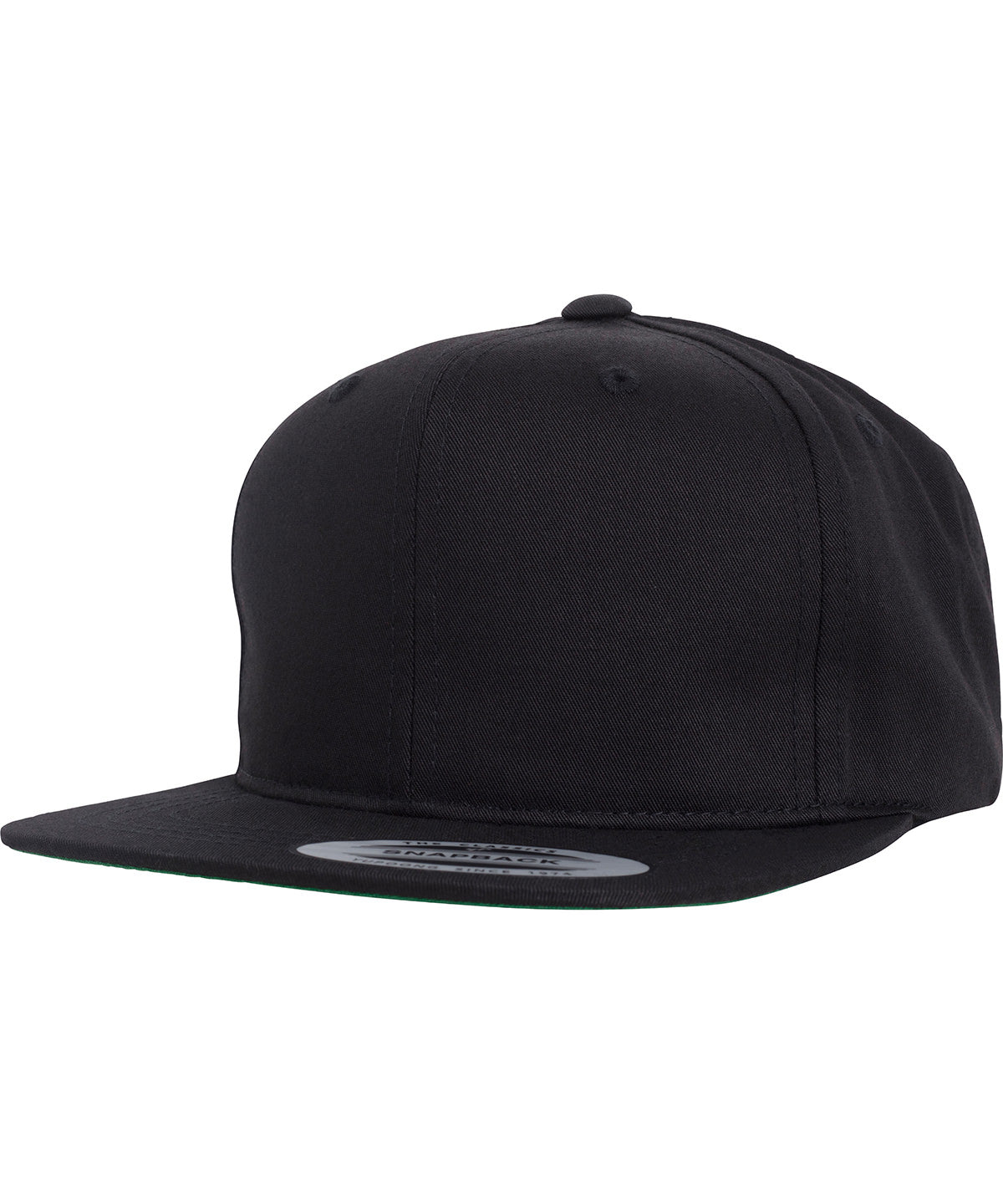 Personalised Caps - Black Flexfit by Yupoong Pro-style twill snapback youth cap (6308)