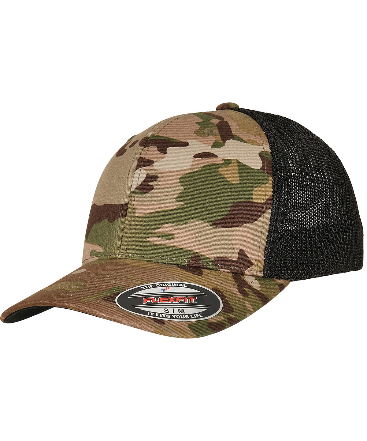 Personalised Caps - Camouflage Flexfit by Yupoong MultiCam® trucker mesh cap (6511MC)