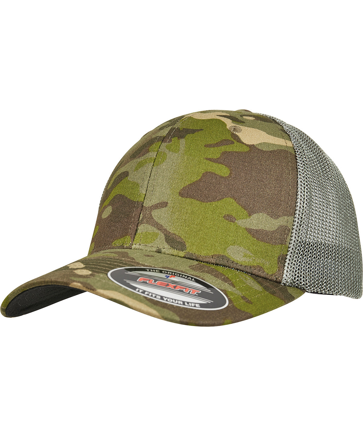 Personalised Caps - Camouflage Flexfit by Yupoong MultiCam® trucker mesh cap (6511MC)