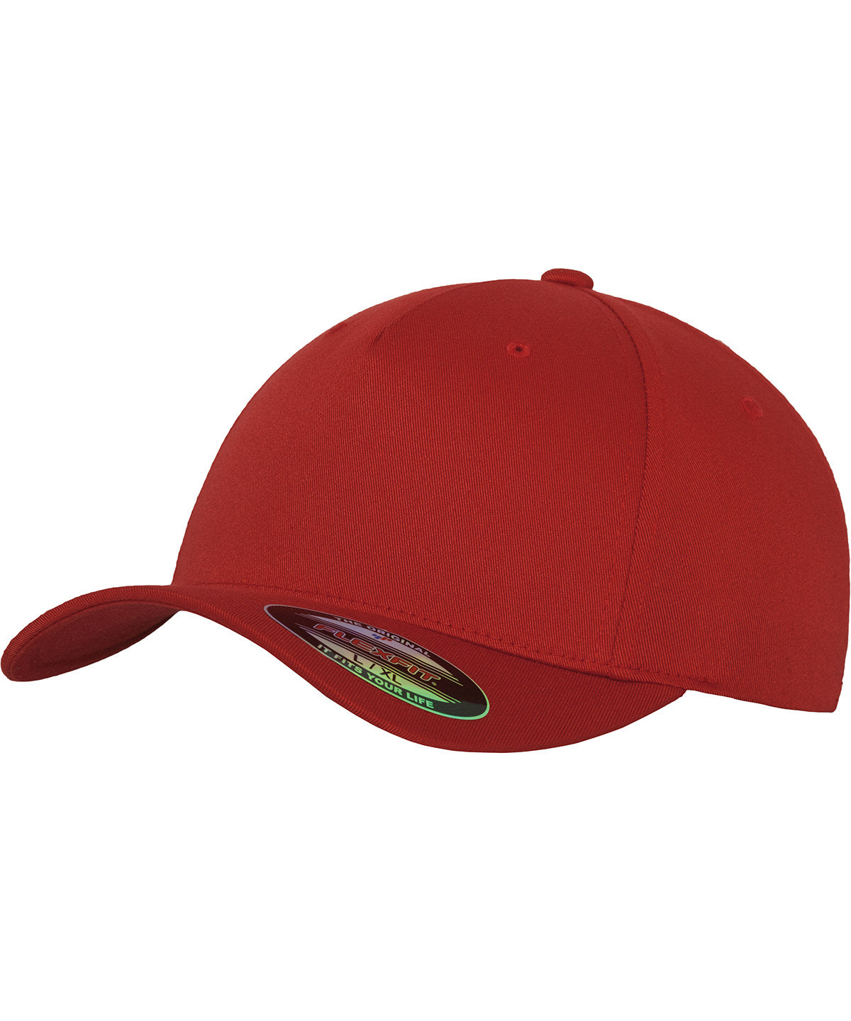 Personalised Caps - Mid Red Flexfit by Yupoong Flexfit 5-panel (6560)