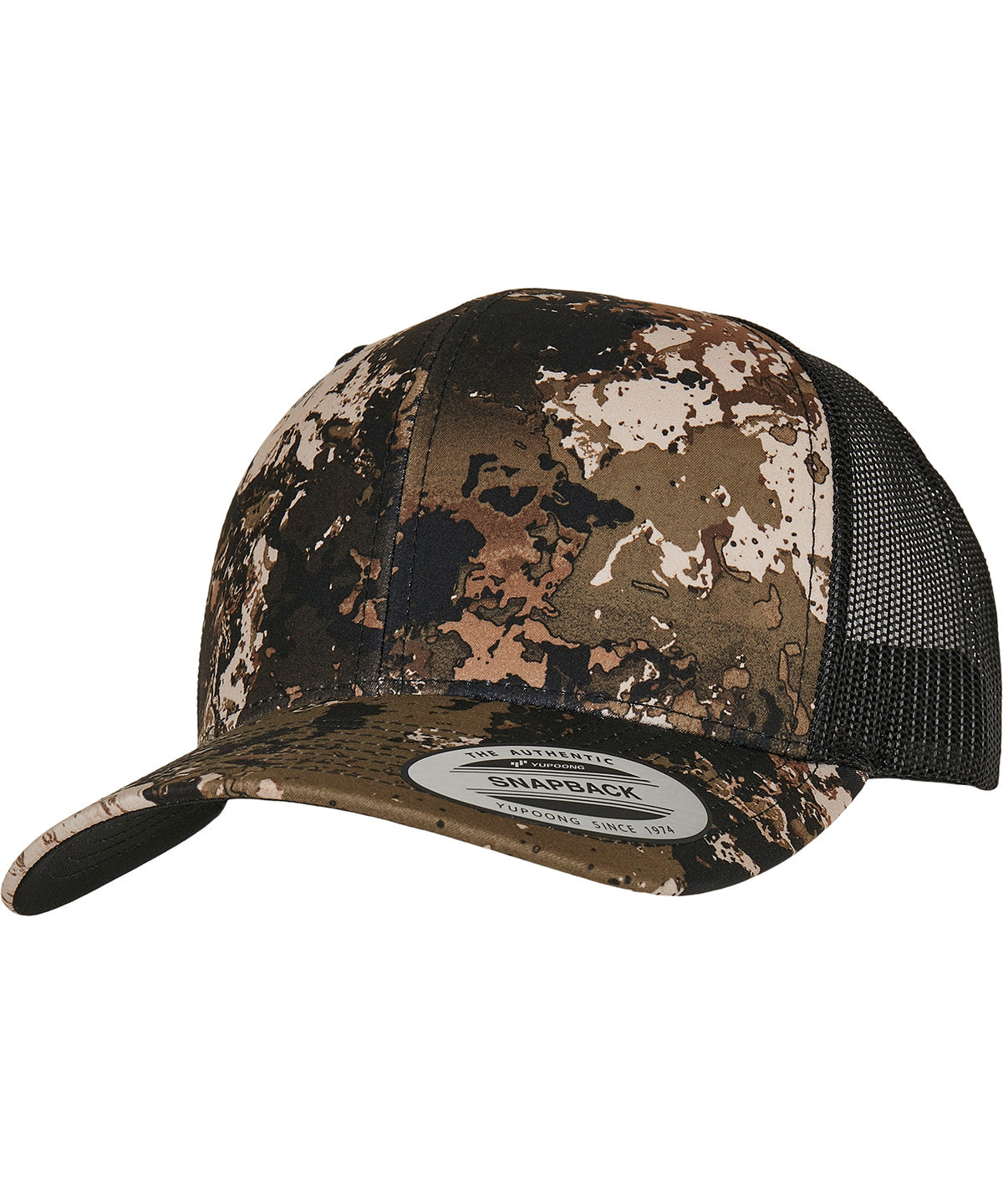 Personalised Caps - Camouflage Flexfit by Yupoong YP Classics® Veil Camo™ retro trucker cap (6606VC)