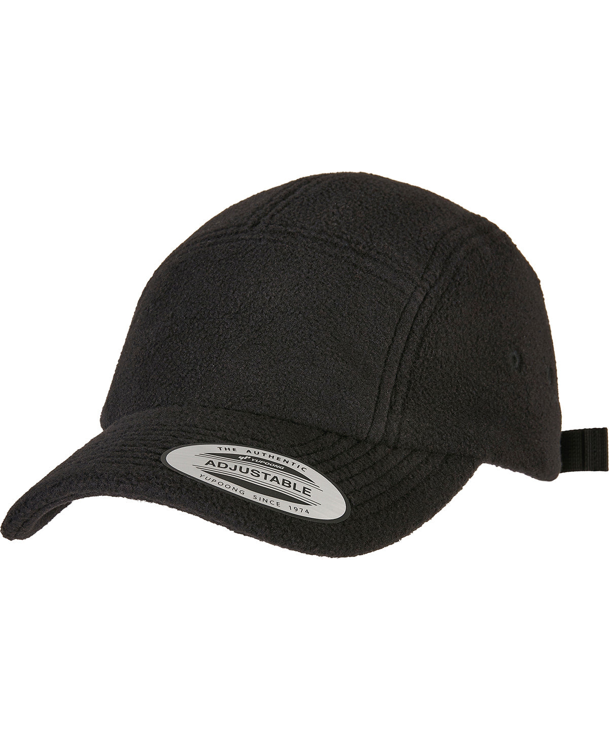 Personalised Caps - Black Flexfit by Yupoong Polar fleece jockey cap (7005PF)